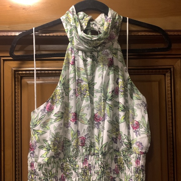 NWOT Cinq a Sept Cotton & Silk Dover Sleeveless Halter Midi Tea Dress Size 12 - Picture 7 of 15